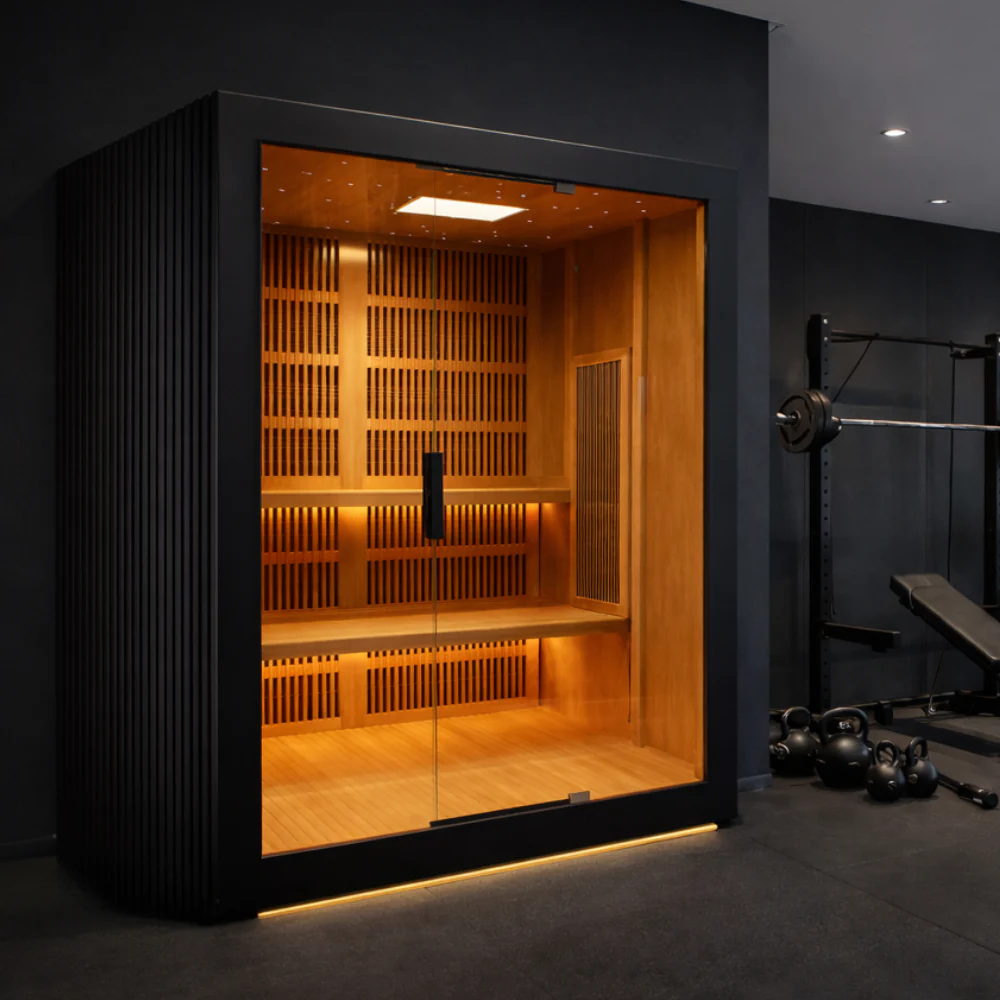 Stealth Cedar Plunge + Forge Full Spectrum Infrared + Red light Sauna (3-4 person) - Image 7
