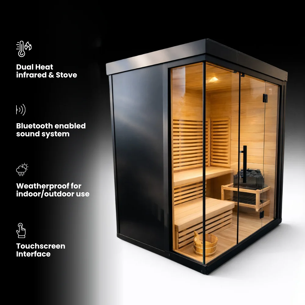 Titan — Hybrid Infrared & Traditional Sauna (4-5 person) - Image 3